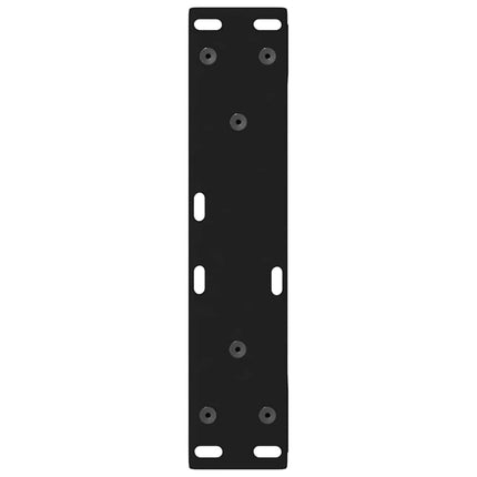 Soffbordsben 2 st svarta 28x(42-43,3) cm stål