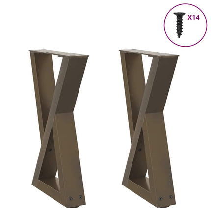 Soffbordsben 2 st naturstål 28x(42-43,3) cm stål