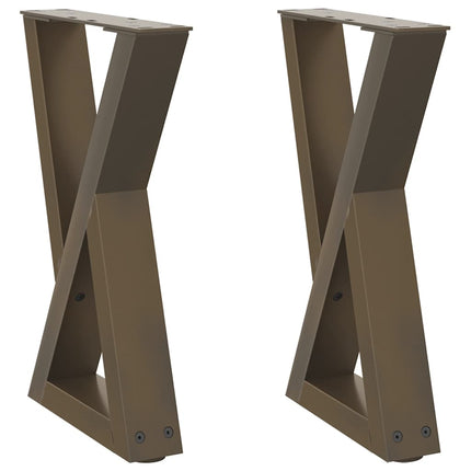 Soffbordsben 2 st naturstål 38x(42-43,3) cm stål
