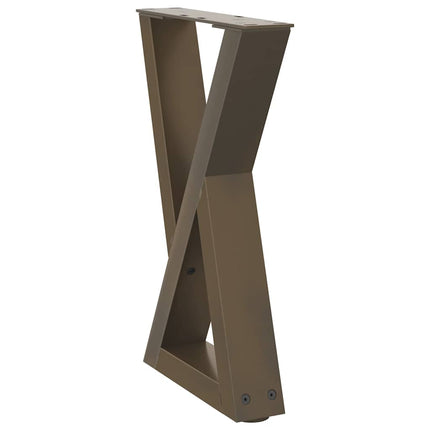 Soffbordsben 2 st naturstål 38x(42-43,3) cm stål