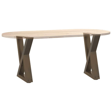 Soffbordsben 2 st naturstål 38x(42-43,3) cm stål