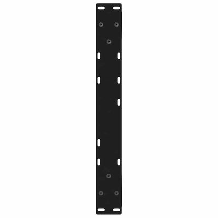 Soffbordsben 2 st svarta 50x(42-43,3) cm stål