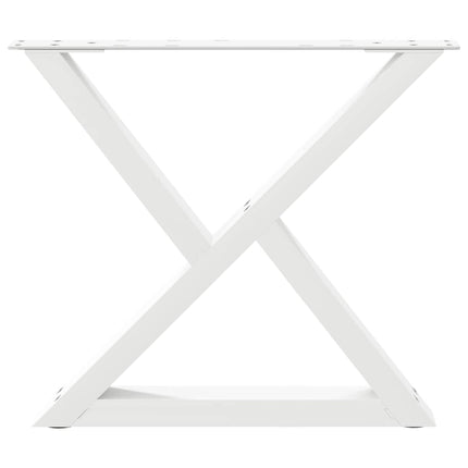 Soffbordsben 2 st vita 50x(42-43,3) cm stål