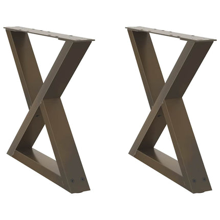 Soffbordsben 2 st naturstål 50x(42-43,3) cm stål