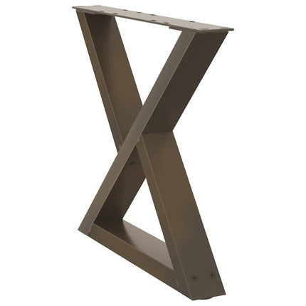 Soffbordsben 2 st naturstål 50x(42-43,3) cm stål
