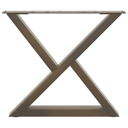 Soffbordsben 2 st naturstål 50x(42-43,3) cm stål
