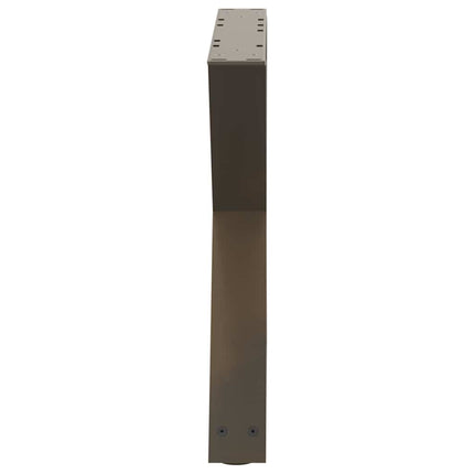 Soffbordsben 2 st naturstål 50x(42-43,3) cm stål