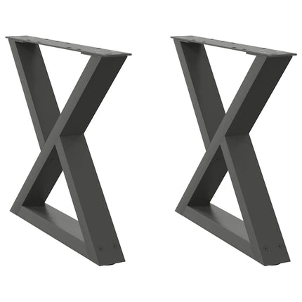 Soffbordsben 2 st antracit 60x(42-43,3) cm stål