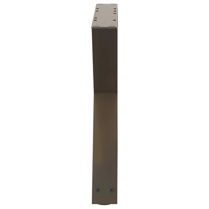 Soffbordsben 2 st naturstål 60x(42-43,3) cm stål