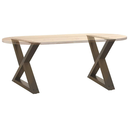 Soffbordsben 2 st naturstål 60x(42-43,3) cm stål