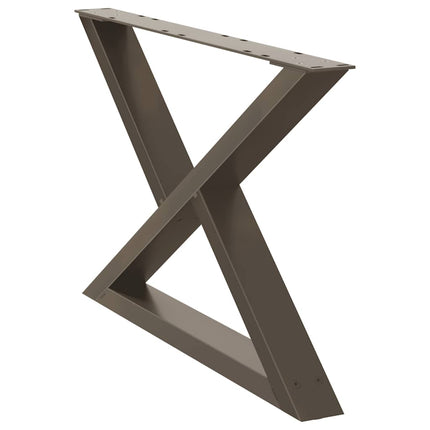 Soffbordsben 2 st naturstål 70x(42-43,3) cm stål