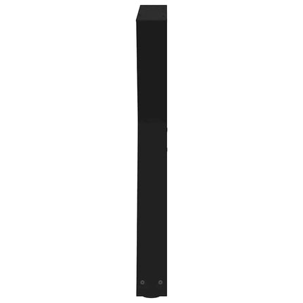 Matbordsben 2 st svarta 50x(72-73,3) cm stål