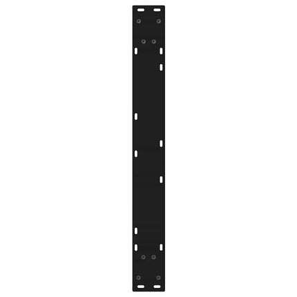 Matbordsben 2 st svarta 70x(72-73,3) cm stål