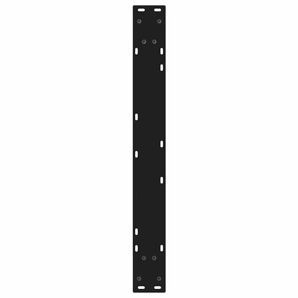 Matbordsben 2 st svarta 80x(72-73,3) cm stål