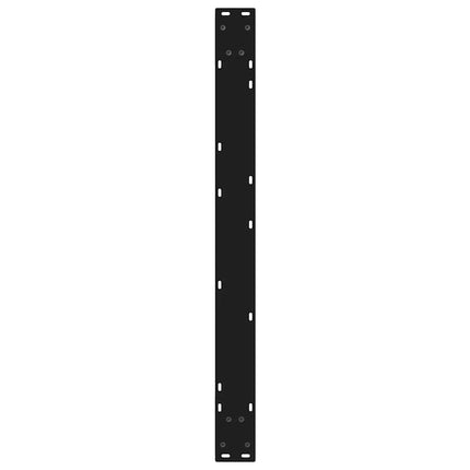 Matbordsben 2 st svarta 90x(72-73,3) cm stål