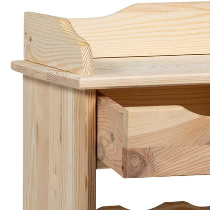 Vinställ Naturfärg 58 x 28 x 90 cm Massiv Furu