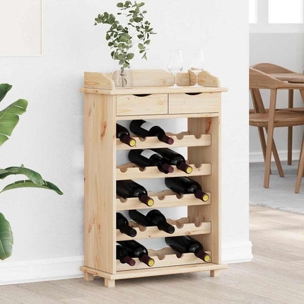 Vinställ Naturfärg 58 x 28 x 90 cm Massiv Furu