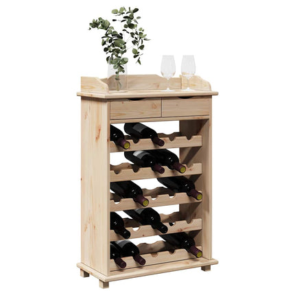 Vinställ Naturfärg 58 x 28 x 90 cm Massiv Furu