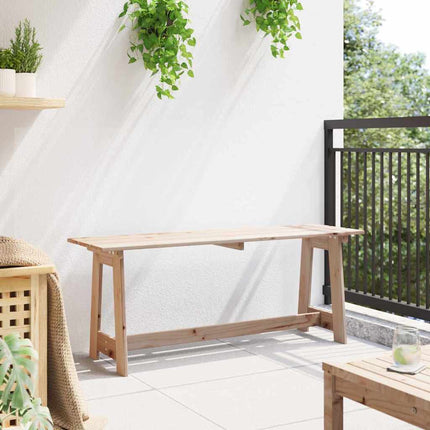 Utomhusbänk Naturfärg 119 x 37 x 47 cm Massiv Furu