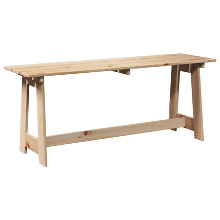 Utomhusbänk Naturfärg 119 x 37 x 47 cm Massiv Furu