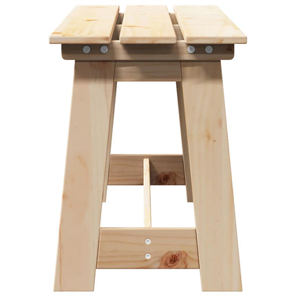 Utomhusbänk Naturfärg 119 x 37 x 47 cm Massiv Furu