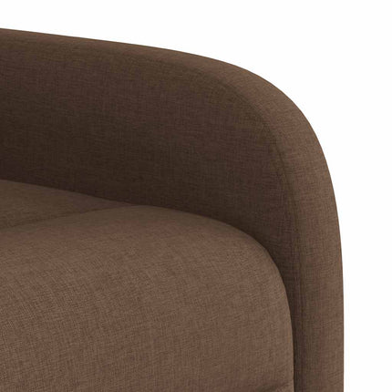 Elektrisk reclinerfåtölj Brun tyg