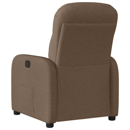 Elektrisk reclinerfåtölj Brun tyg