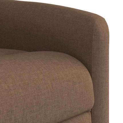 Elektrisk reclinerfåtölj Brun tyg