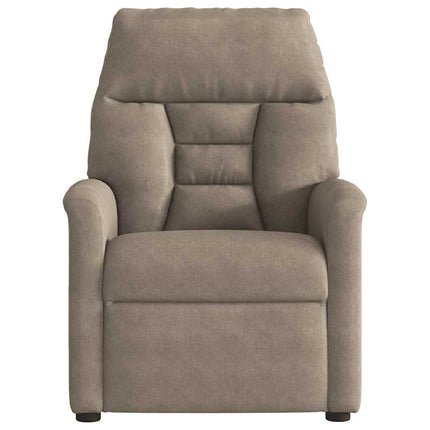 Elektrisk reclinerfåtölj taupe mikrofibertyg