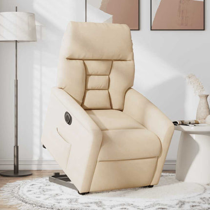 Elektrisk reclinerfåtölj med uppresningshjälp mikrofibertyg