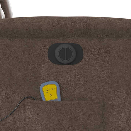 Elektrisk massagefåtölj med uppresningshjälp mikrofibertyg