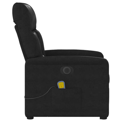 Elektrisk massagefåtölj med uppresningshjälp mikrofibertyg