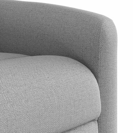 Reclinerfåtölj med uppresningshjälp molngrå tyg