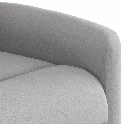 Elektrisk reclinerfåtölj molngrå tyg