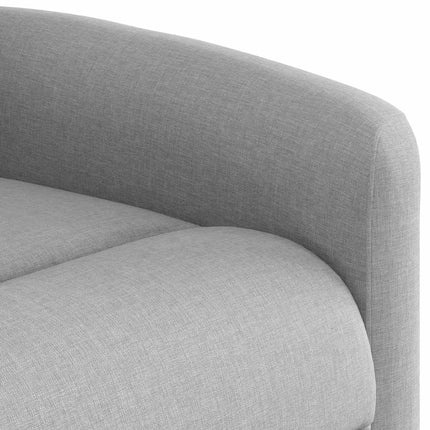 Reclinerfåtölj med uppresningshjälp molngrå tyg