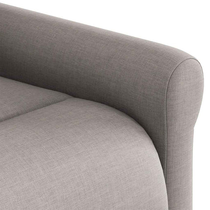 Elektrisk massagefåtölj taupe tyg