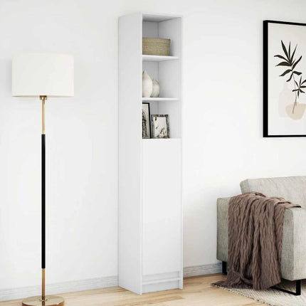 Skänk med LED vit 36x32,5x200 cm konstruerat trä