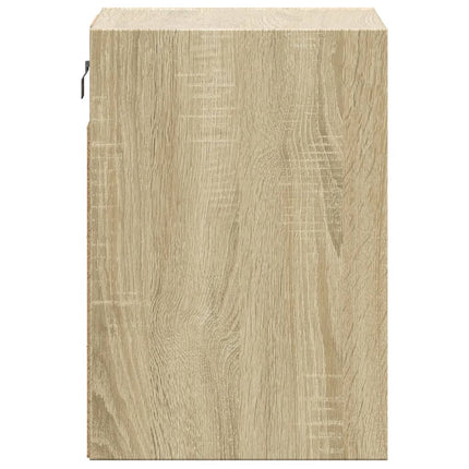 Väggmonterad tv-bänk LED sonoma-ek 41x31x45 cm