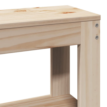 Sängram Med Huvudgavel 90X200 Cm Massiv Furu