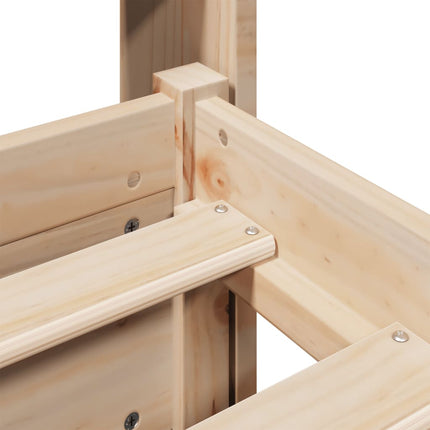 Sängram Med Huvudgavel Massiv Furu