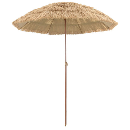 Badparasol Naturfärg 160 x 160 x 196 cm Polyester och Stål