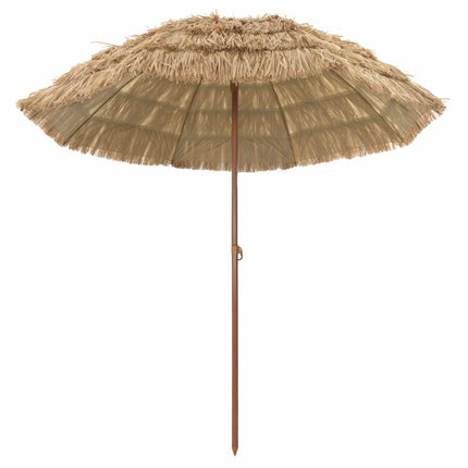 Badparasol Naturfärg 205 x 205 x 210 cm Polyester och Stål