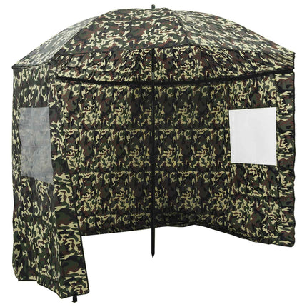 Fiskestångsparaply 228 x 204 cm Oxford Polyester Kamouflage