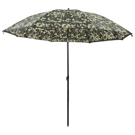 Fiskestångsparaply 228 x 204 cm Oxford Polyester Kamouflage