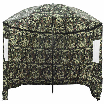 Fiskestångsparaply 228 x 204 cm Oxford Polyester Kamouflage