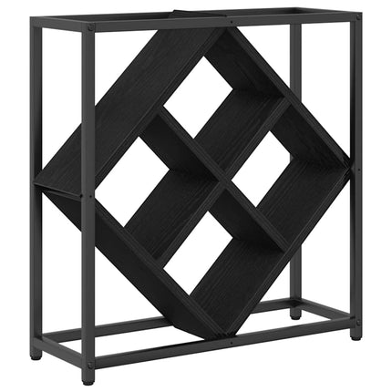Vinställ Svart Ek 51 x 18 x 52,5 cm Konstruerat trä