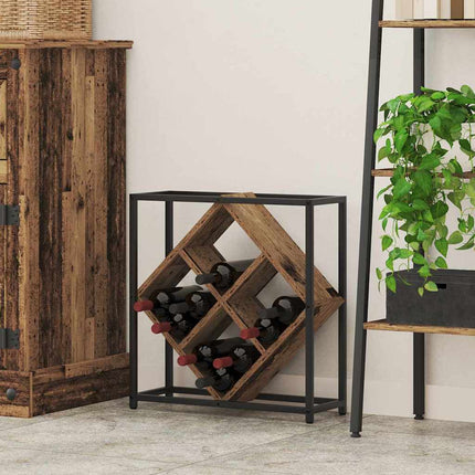 Vinställ Gammalt trä 51 x 18 x 52,5 cm Konstruerat trä