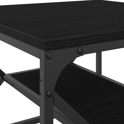 Kaffeebord Svart Ek 51 x 50 x 40 cm Konstruerat trä och stål