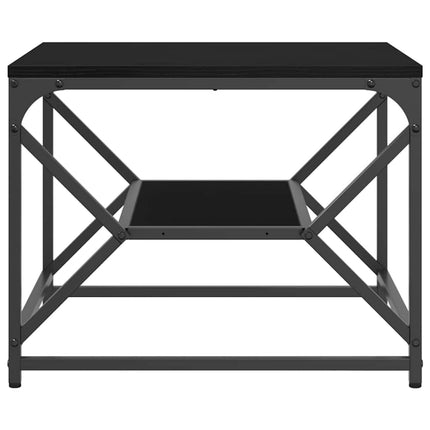 Kaffeebord Svart Ek 51 x 50 x 40 cm Konstruerat trä och stål