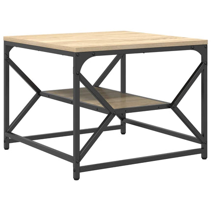 Kaffeebord Sonoma-ek 51 x 50 x 40 cm Konstruerat trä och stål